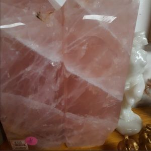 Amazing rose Quartz double tower